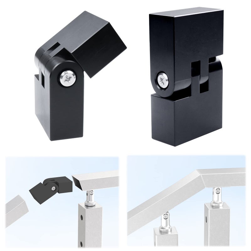 ملحقات درابزين مسطح من موزاتا HT10 HL10 HT14 - عبوة من قطعتين، موصل محوري رأسي، تركيبات درابزين من مادة POM عالية القوة، HA23 BNP - Image 1